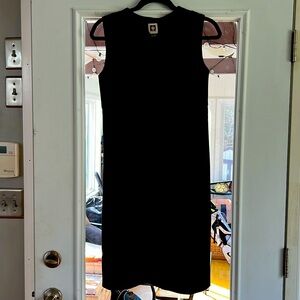 And Klein black dress with peekaboo